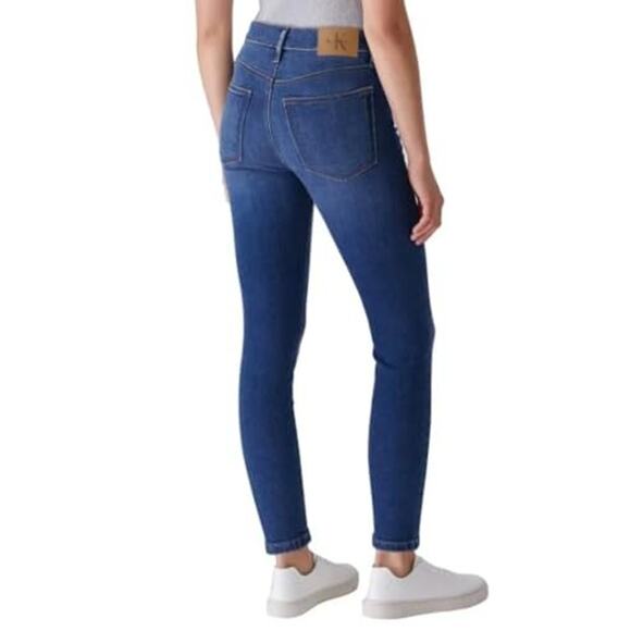 Calvin Klein Jeans Women’s High-Rise Skinny Jean, Blue, 16 - Picture 2 of 2